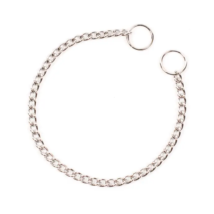 [LR12884] Duvo+ 1-Row Chromed Metal Dog Slip Collar - 50cm