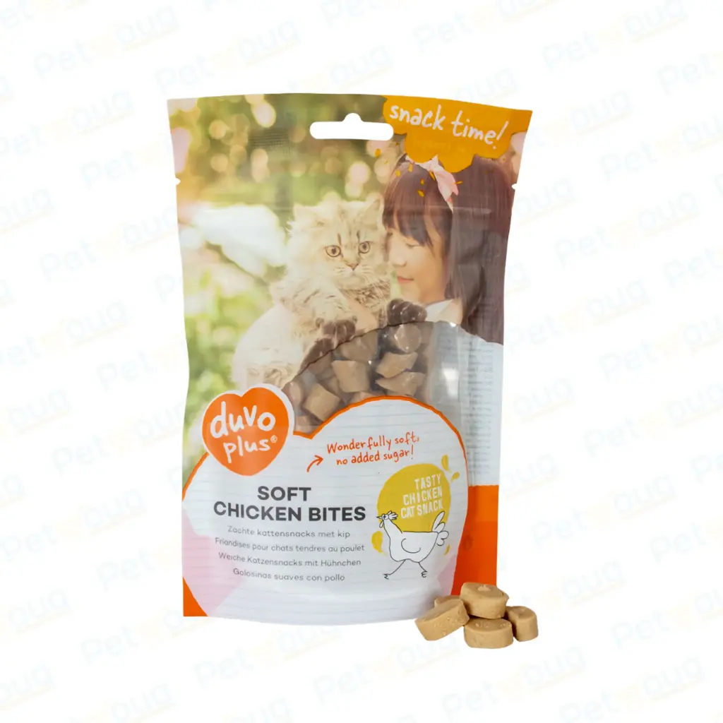 Duvo+ Soft Bites Chicken Cat Treats Bag 50g