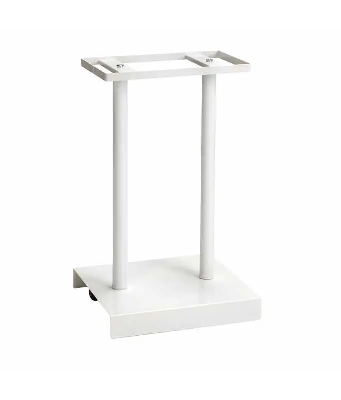 [LR12914] Duvo+ Bipod White Metal Bird Cage Stand - 38x21cm