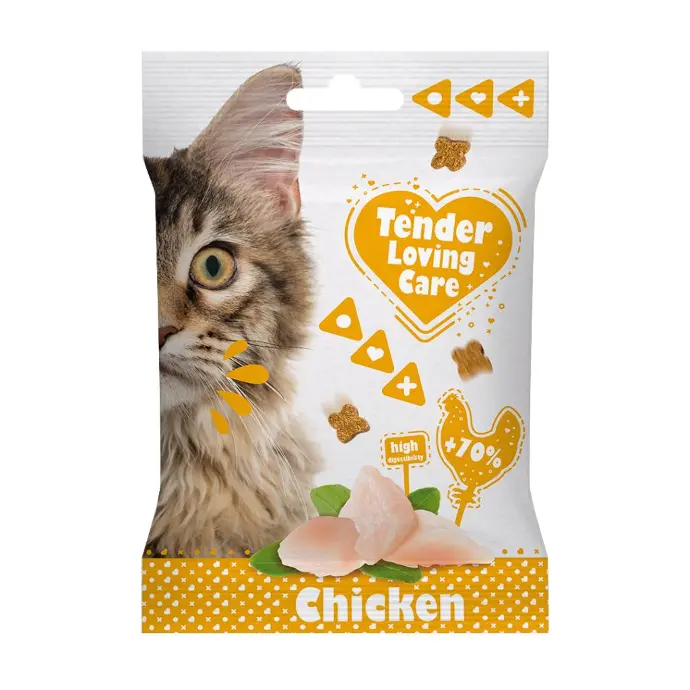[LR13173] Duvo+ TLC Soft Snack Chicken Cat Treat Bag 50g