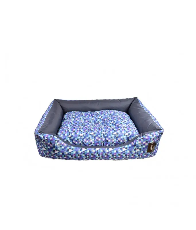 Empets Couch Bed Modern Dimension: 65x50x18cm, Pattern/Texture: Printed Blue