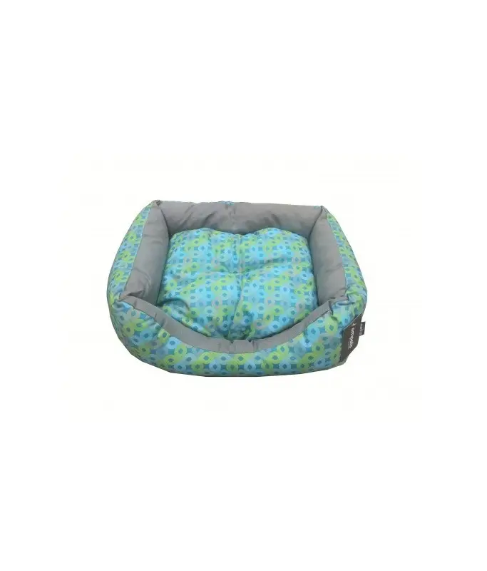 Empets Couch Bed Modern Dimension: 65x50x18cm, Pattern/Texture: Printed Green & Light Blue