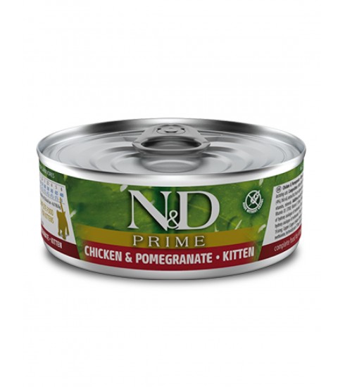 [8606014102901] Farmina N&D Prime Chicken & Pomegranate Kitten Can Food 70g