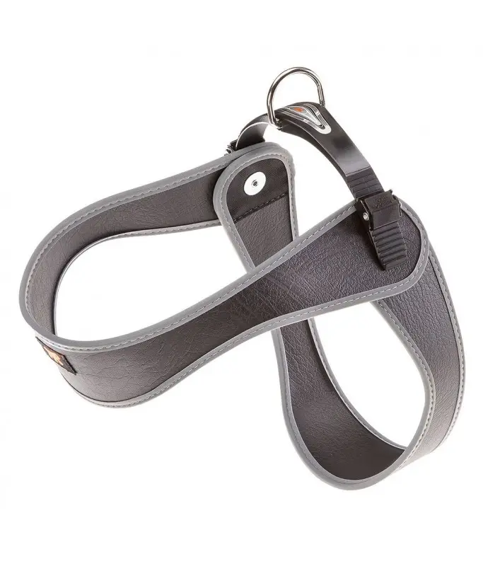 Ferplast Agila Fluo Dog Harness – Black | Adjustable Comfort Fit (42–50 × 42–50 cm)