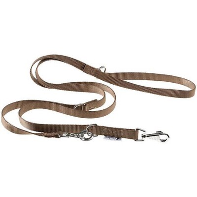 [75340612] Ferplast Club GA Adjustable Nylon Dog LeashColor: Brown, Dimension: 15mm x L 120cm