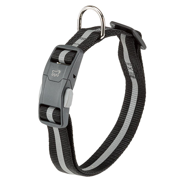 Ferplast Club Reflex C - Reflective dog leash complete with magnetic clasp - Black / Blue / RedColor: Black, Dimension: 45 x 70cm x 25mm