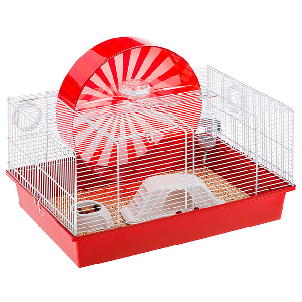 Ferplast Coney Island Hamster Cage With Large Wheel And Play Area 50 x 35 x H 25 cm
