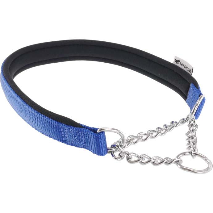 Ferplast Daytona CSS Semi - Pull - Out Collar With Soft PaddingColor: Blue, Dimension: 60cm x 25mm