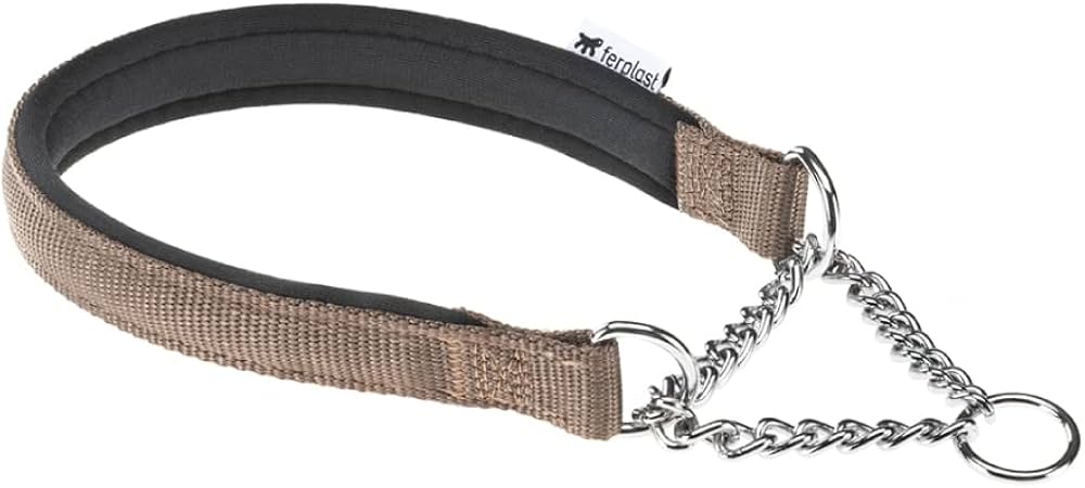 Ferplast Daytona CSS Semi - Pull - Out Collar With Soft PaddingColor: Brown, Dimension: 55 cm x 20mm