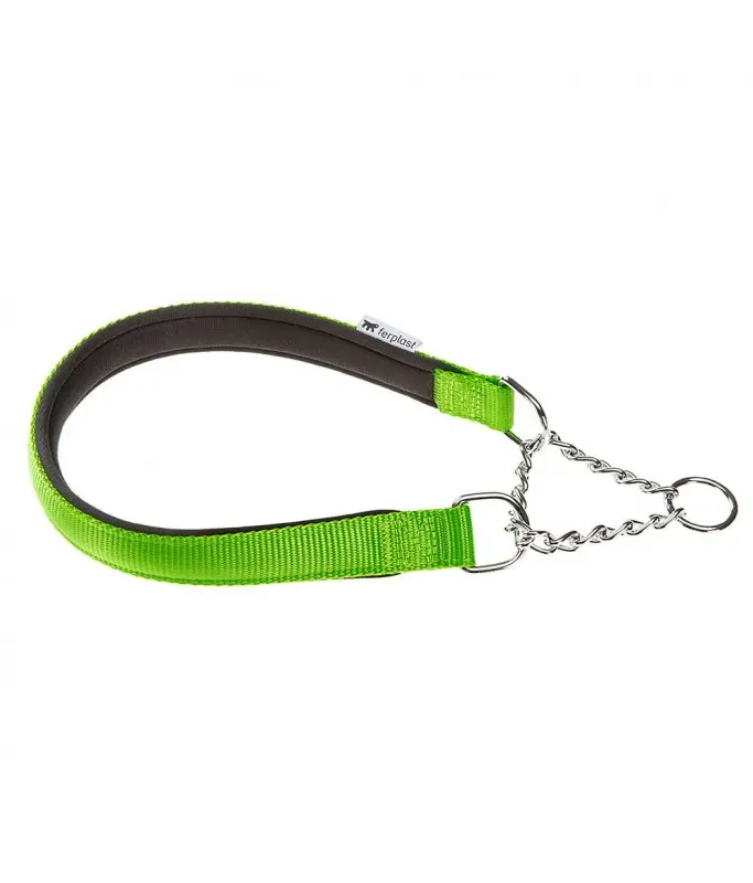 Ferplast Daytona CSS Semi - Pull - Out Collar With Soft PaddingColor: Green, Dimension: 55 cm x 20mm