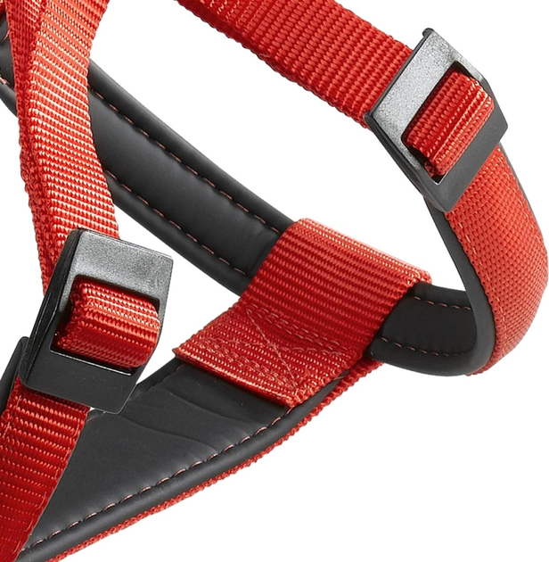 Ferplast Daytona P Nylon HarnessColor: Red, Dimension: 42-48cm x 10mm - 43-52cm x 15mm, Sizes: S