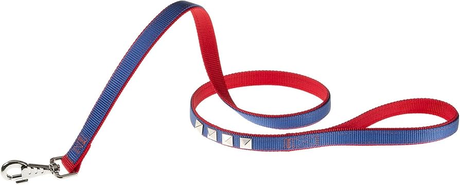 [75184819] Ferplast Dual Pyramid G Nylon Dog LeashColor: Red, Dimension: 20mm x L 120cm