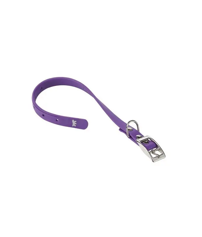Ferplast Ergoflex CF Techno - Rubber Dog Collar Color: Purple, Dimension: 37-45cm x 24mm