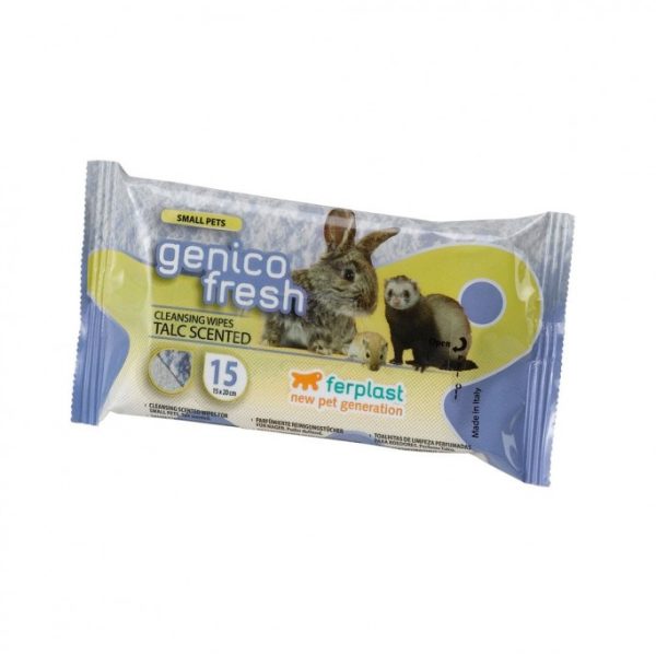 Ferplast Genico Fresh Wet cleaning WipesCount: 40, Fragrance/Flavour: Talc, Dimension: 20 x 30cm