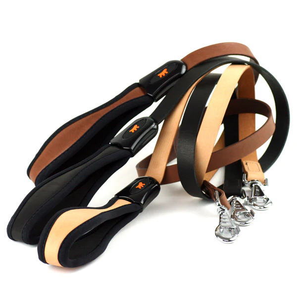 [76109017] Ferplast Giotto G Dog Leather LeadsColor: Black, Dimension: 25mm x L 120cm