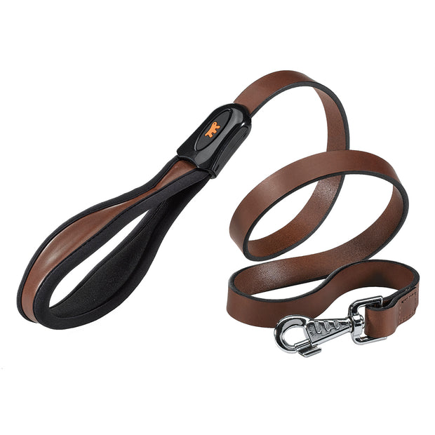 Ferplast Giotto G Dog Leather LeadsColor: Brown, Dimension: 25mm x L 120cm