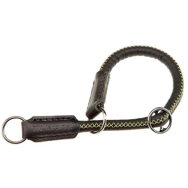 [75382501] Ferplast Half-Choke Collar for Dogs Eco-LeatherColor: Black, Dimension: 35cmx10mm