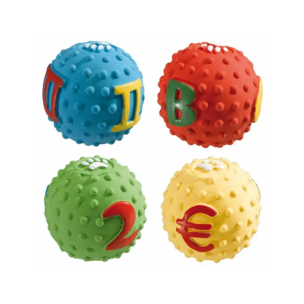 [85535899] Ferplast Latex Dog Toy Ø5 cm (PA 5535), Mixed Colours