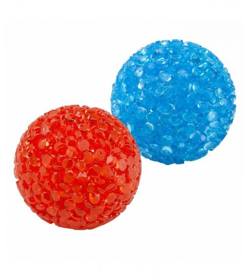 [85200799] Ferplast Neon Ball Cat Toy Small (X2) Ø4 cm (PA 5200), Mixed Colours (2pcs in Pack)