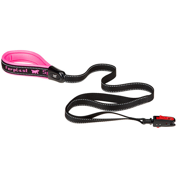 Ferplast Sport Dog Matic G Padded Dog Leash Complete With Automatic CarabinerColor: Pink, Dimension: 20mm x L 120cm