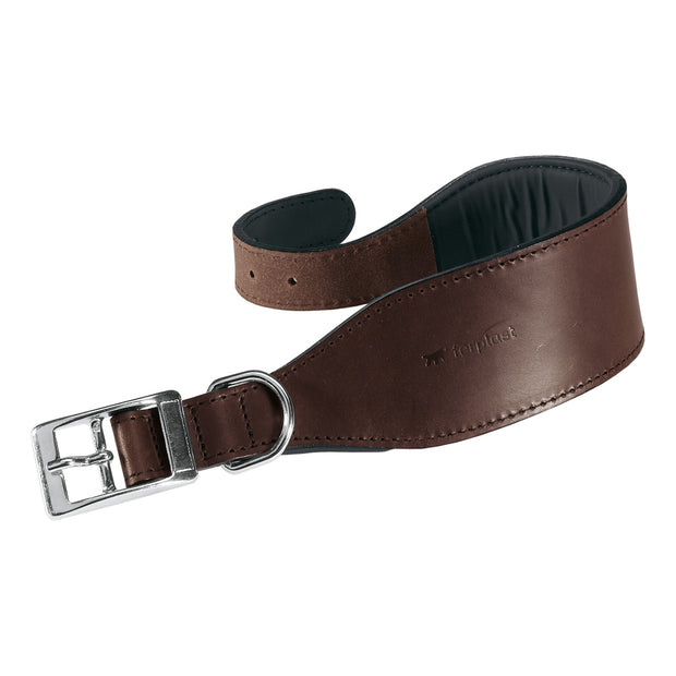 Ferplast VIP CW Bull Leather Dog CollarColor: Brown, Dimension: 32-39cm x 20mm
