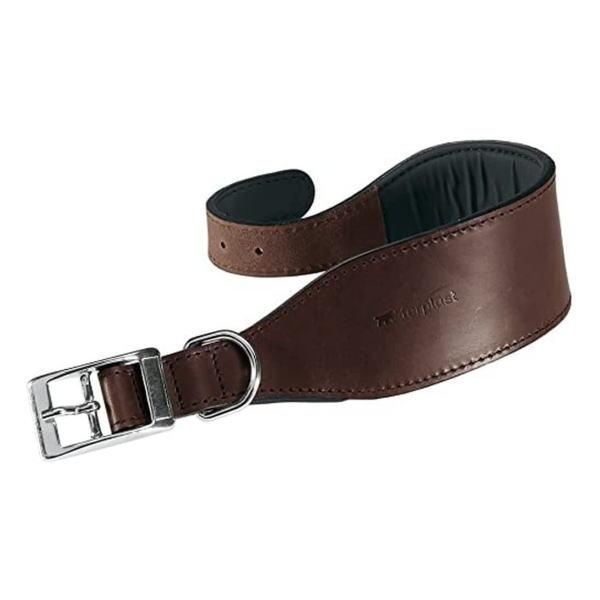 [75139958] Ferplast VIP CW Bull Leather Dog CollarColor: Brown, Dimension: 40-46cm x 25mm