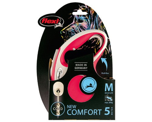 [4000498042922] Flexi New Comfort M Cord 5mColor: Red