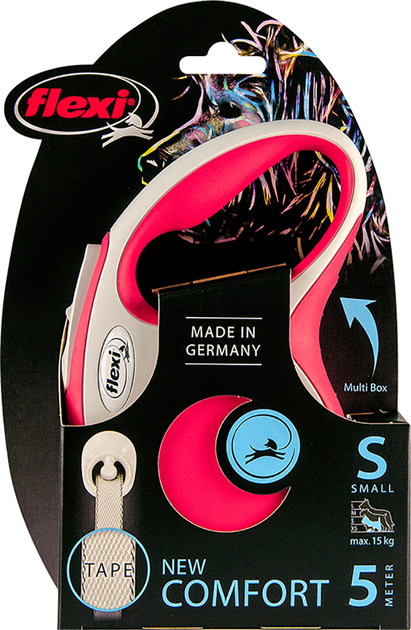 [4000498043523] Flexi New Comfort S Tape 5m[Color - Maroon]