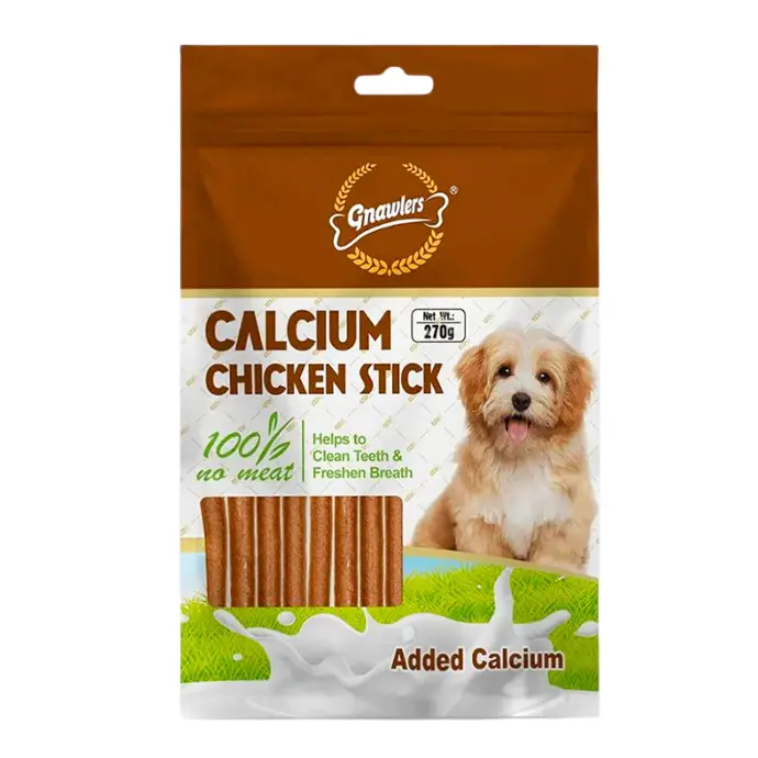 [GN06571] Gnawlers Calcium Stick Chicken Treat Pack 270g