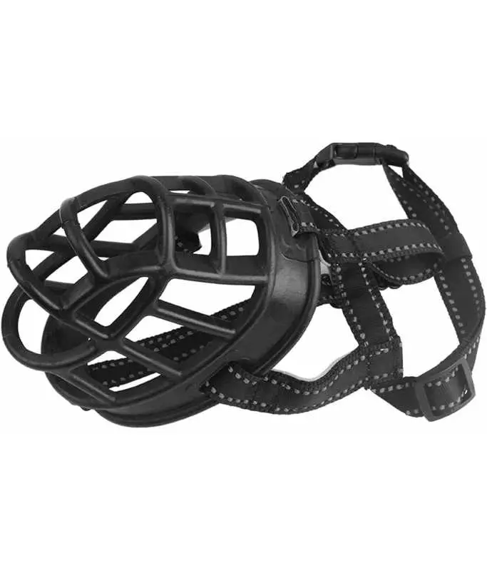 [GKZ16005A-N] Golden Panda Silicone Muzzle, BlackSizes: XL
