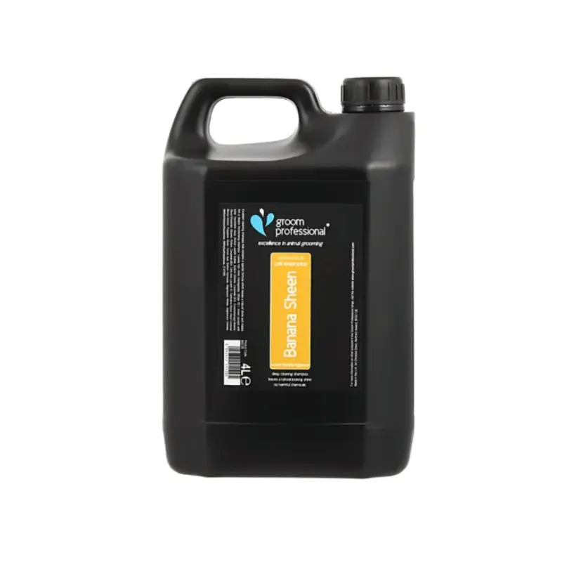 [GP842130] Groom Professional Banana Sheen Pet ShampooVolume: 4 litre, Fragrance/Flavour: Banana fragrance