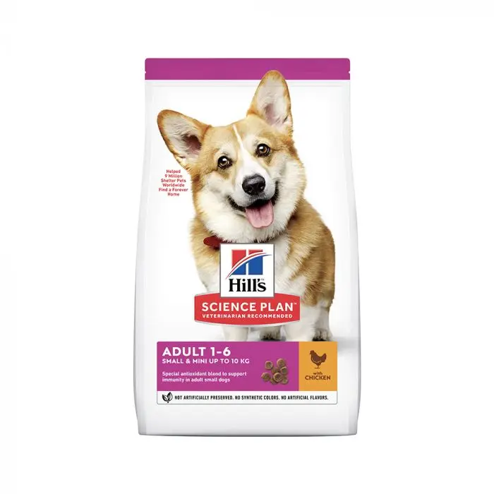 [052742059495] Hills Science Plan Canine Adult Small & Mini Chicken Dry Food Bag 1.5kg