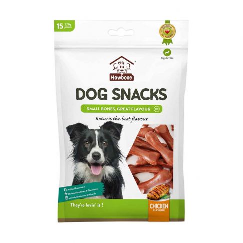 Howbone Chicken Flavour Small Bone Snack Pack 270g, 15pcs