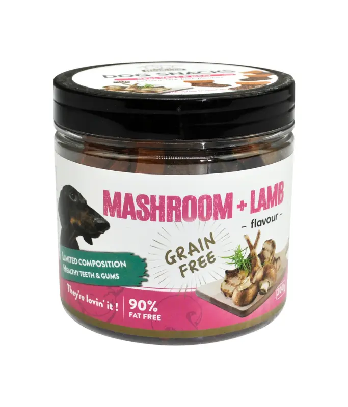 [HB05024] Howbone Mushroom & Lamb Flavour Training Bite Snack Pouch 200g