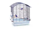 IMAC AGATA Cage for Canaries, Parakeets and Exotic Birds - BLUE (Size : 58x33x62-5cm)
