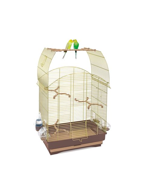 [IM14055] IMAC AGATA Cage for Canaries, Parakeets and Exotic Birds - GHIACCIO (Size : 58x33x62-5cm)