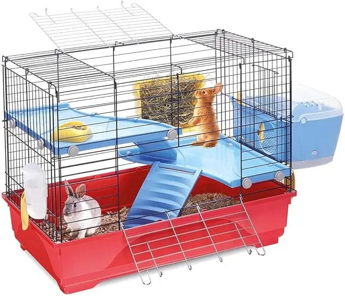 IMAC BENNY 80 Cage for Rabbits, Chinchillas, Guinea Pigs and Ferrets - 80x48.5x60cm 