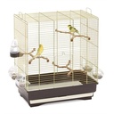 IMAC Carlotta Bird Cage - Ideal Habitat for Canaries, Parakeets & Small Exotic Birds Size: 50 x 30 x 56cm (Gold) 