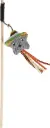 IMAC Sisal Cone & Feather Cat Toy Wand – Interactive Teaser for Playful Scratching, Batting, and Stimulation (40cm)