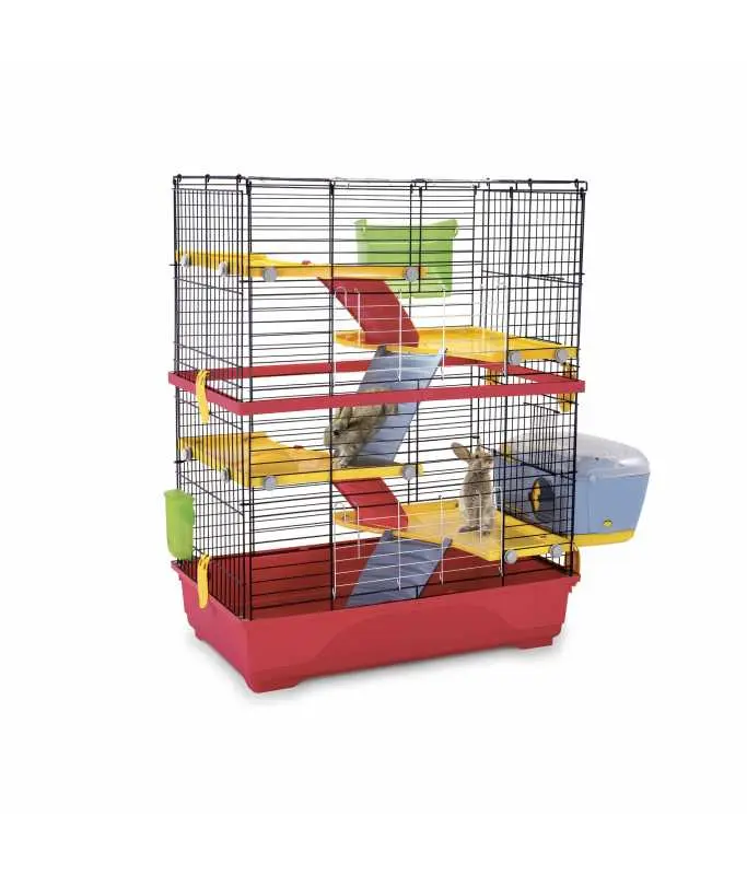 [IM06754] IMAC Double-80 Cage for Rabbits, Chinchillas, Guinea Pigs and Ferrets (Size: 80 x 48.5 x 104cm)