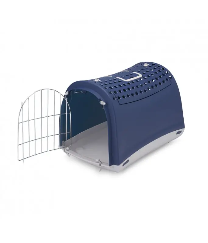IMAC Linus Cabrio - Carrier For Cats And DogsColor: Blue, Dimension: 50 x 32 x 34.5cm