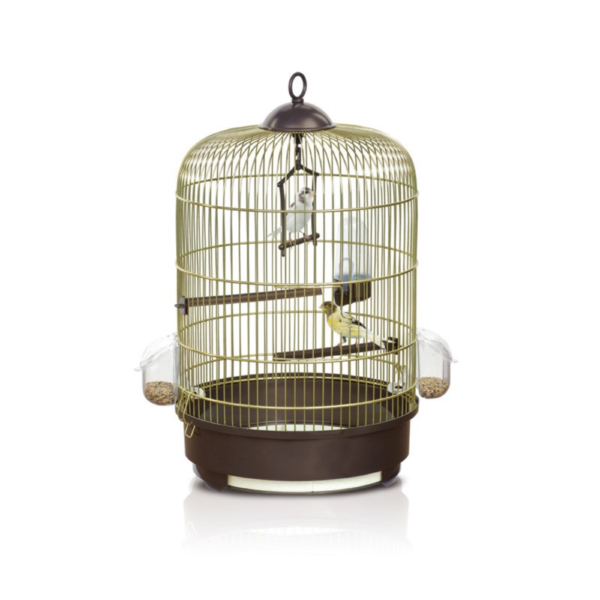IMAC Milly Cage for CanariesColor: Gold, Dimension: 48 x Ø33cm 