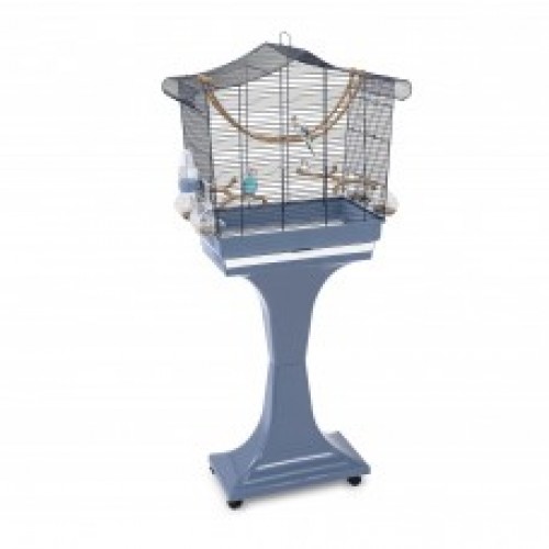 [IM1355] IMAC Sofia Cage for Canaries, Parakeets and Exotic birdsColor: White, Dimension: 63 x 33 x 61-133cm