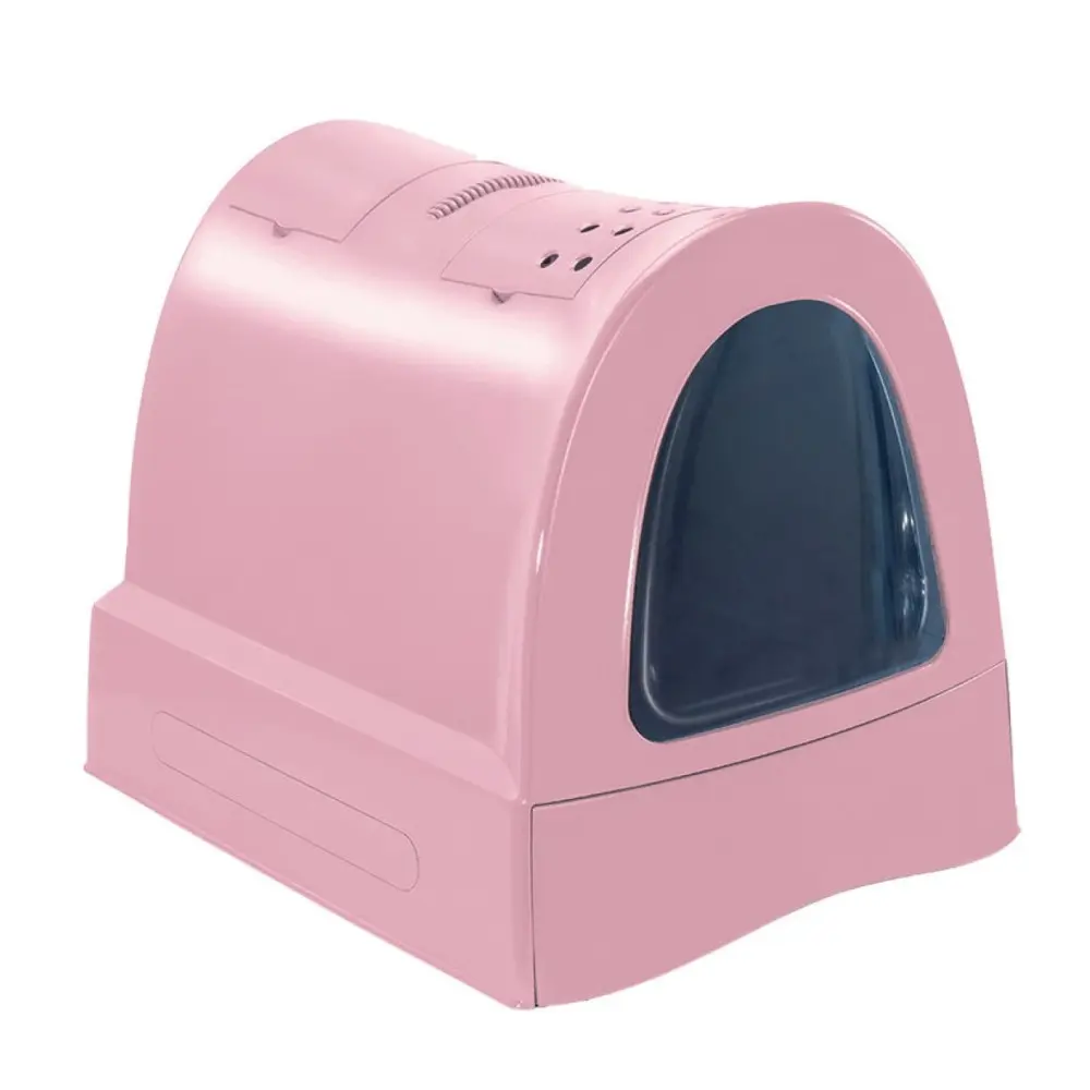 [IM83486] IMAC Zuma Litter Box For Cats - 40 x 56 x 42.5cmColor: Pink, Dimension: 40 x 56 x 42.5cm, Sizes: M