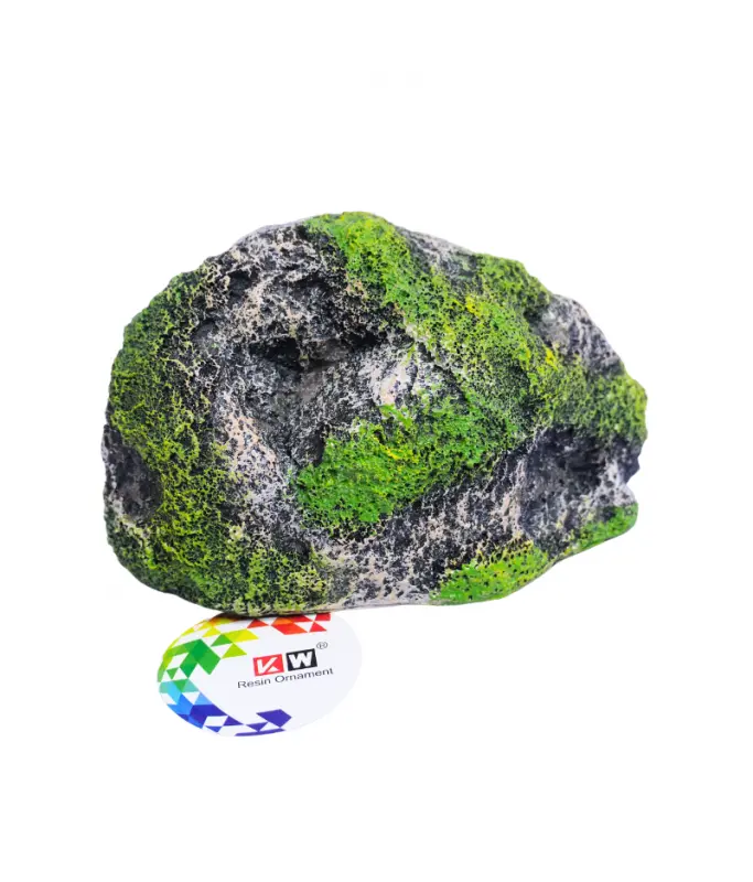 [U-781M] KW ZONE RESIN ORNAMENT ROCK AQUARIUM DECORATION 17*8*9 CM
