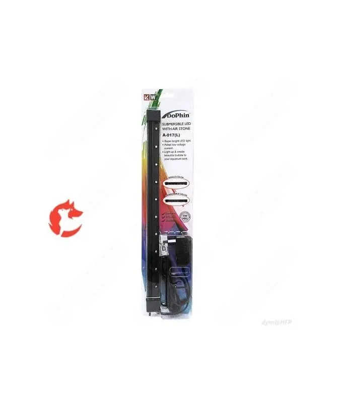 [AIRSTN-A017(L)] KW Zone Dophin 46cm LED Light with Built-In Airstone – Dual Function Lighting & Aeration