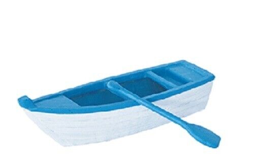 [U-751] KW Zone Resin Ornament Boat Aquarium Decoration, 13.5x4.5x4cm