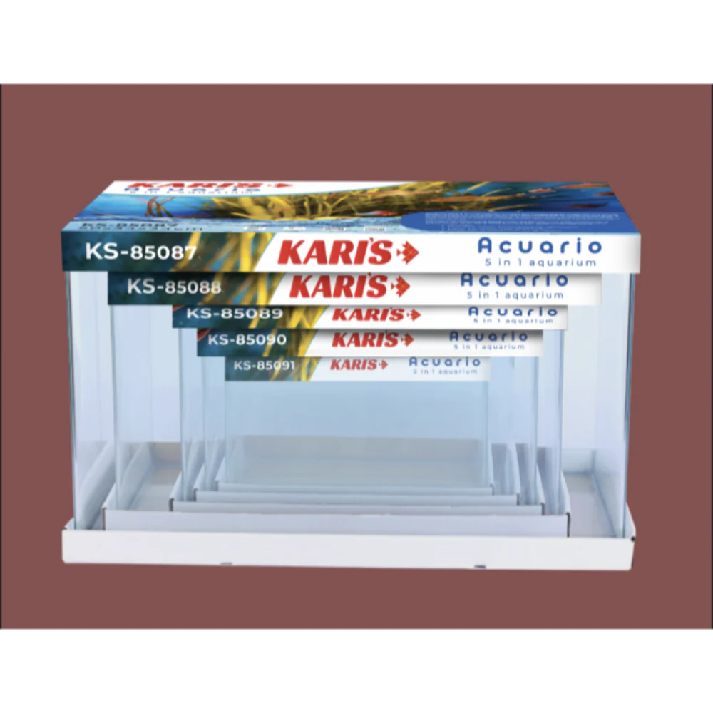 Karis 5 in 1 Aquarium- 50x34x34cm (Maximum)