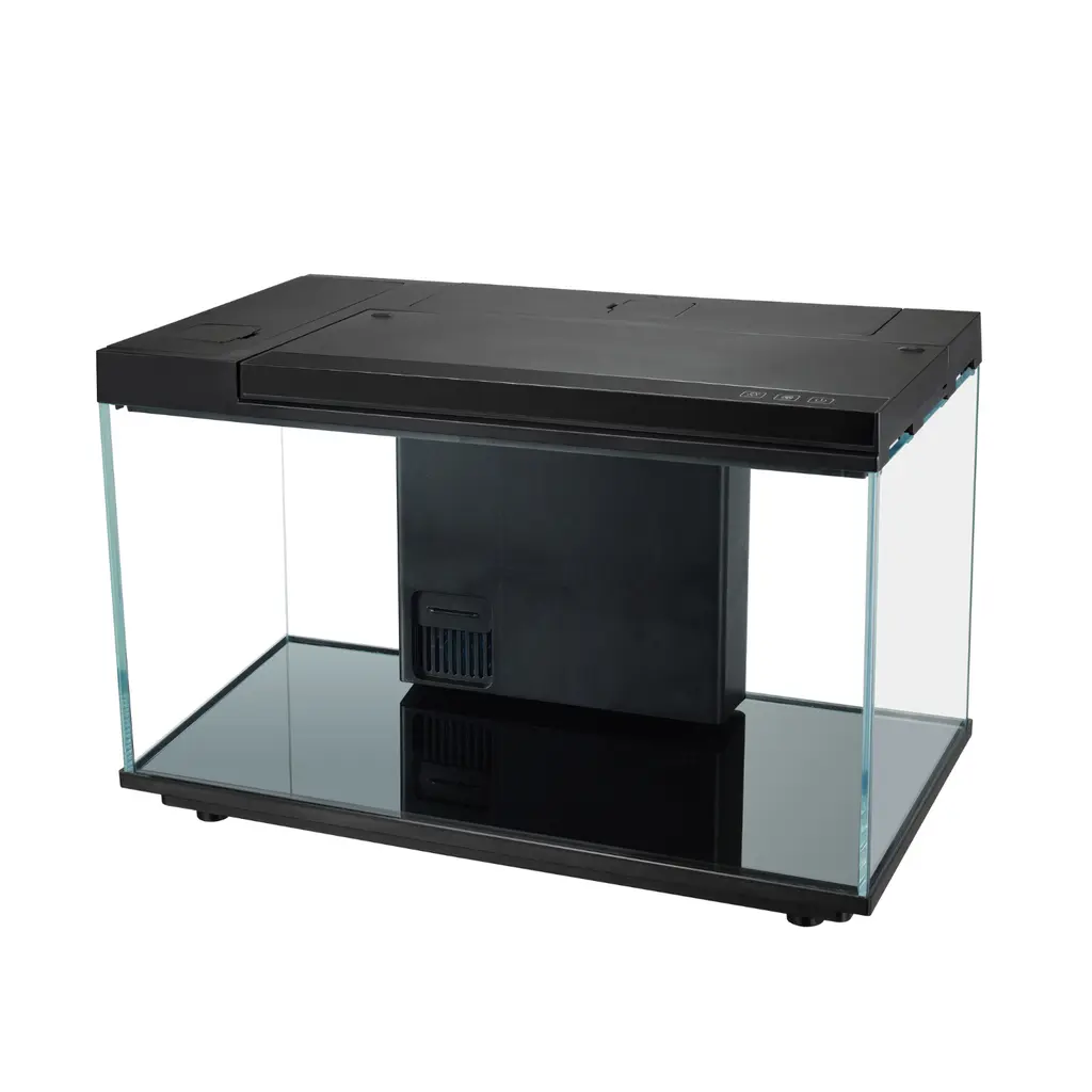 [KR-FSH-PH100] Karis Double Side Filter Stylish Aquarium Set PH-100 Volume:20Litre 44x24x29cm-Black