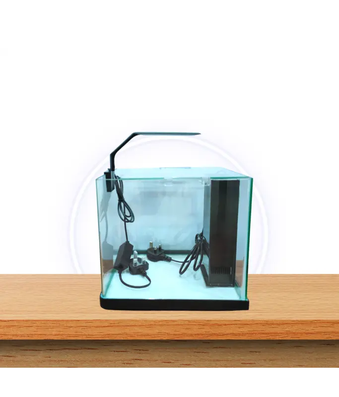 [MINI-260-BLK] Karis MINI-260 18L Black Mini Aquarium Kit – Modern Desktop Fish Tank for Small Spaces